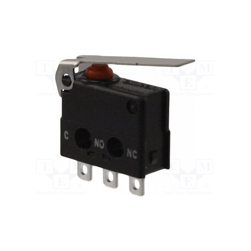 1 pcs x OMRON OCB - D2JW-01K11 - Microswitch SNAP ACTION, 0.1A/30VDC, with lever, SPDT, ON-(ON)