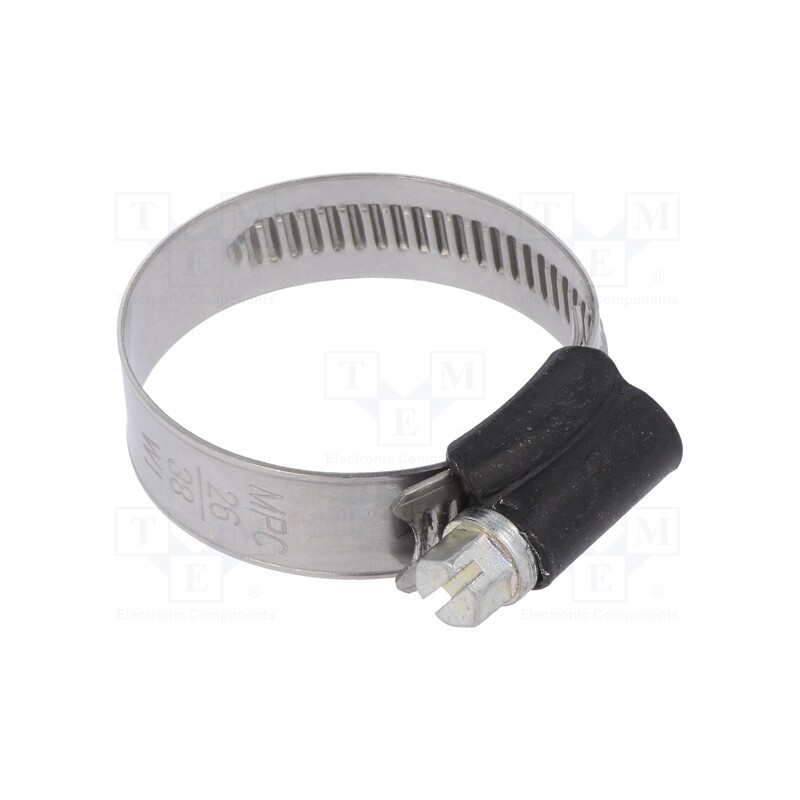 1 pcs x MPC INDUSTRIES - ST026 - Worm gear clamp, W: 9mm, Clamping: 26÷38mm, steel, ST, W1, DIN 3017