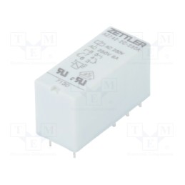 1 pcs x ZETTLER - AZ742-2C-230A - Relay: electromagnetic, DPDT, Ucoil: 230VAC, 10A, 8A/250VAC, 38.5kΩ