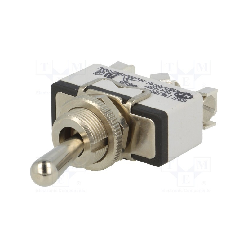 1 pcs x APEM - 635H - Switch: toggle, Pos: 2, SPST, ON-(ON), 15A/250VAC, 5A/25VDC, 600H
