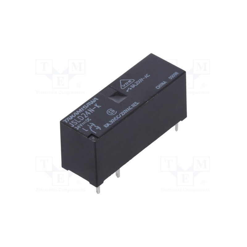 1 pcs x FUJITSU - JSL-D24N-K - Relay: electromagnetic, SPDT, Ucoil: 24VDC, 8A, 8A/250VAC, 8A/24VDC