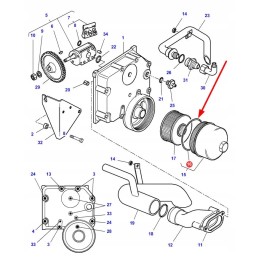 3715773m1 hydraulic oil filter seal