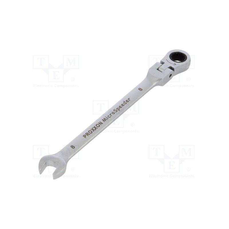 1 pcs x PROXXON - 23045 - Wrench, combination spanner,with joint, 8mm, MicroSpeeder