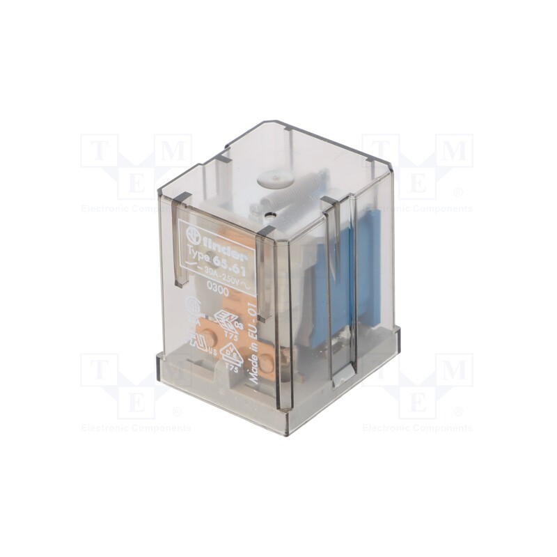 1 pcs x FINDER - 65.61.9.008.0300 - Relay: electromagnetic, SPST-NO, Ucoil: 8VDC, Icontacts max: 50A