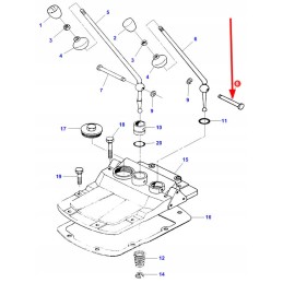 1663598m1 gear lever pin