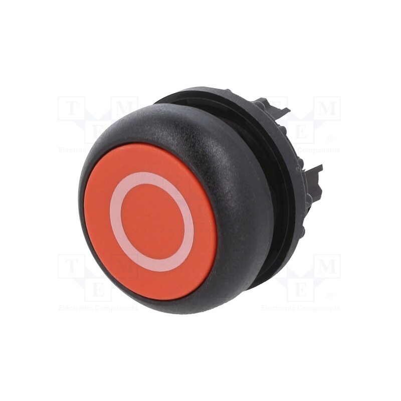 1 pcs x EATON ELECTRIC - M22S-D-R-X0 - Switch: push-button, 22mm, Stabl.pos: 1, red, none, IP67, flat, Pos: 2