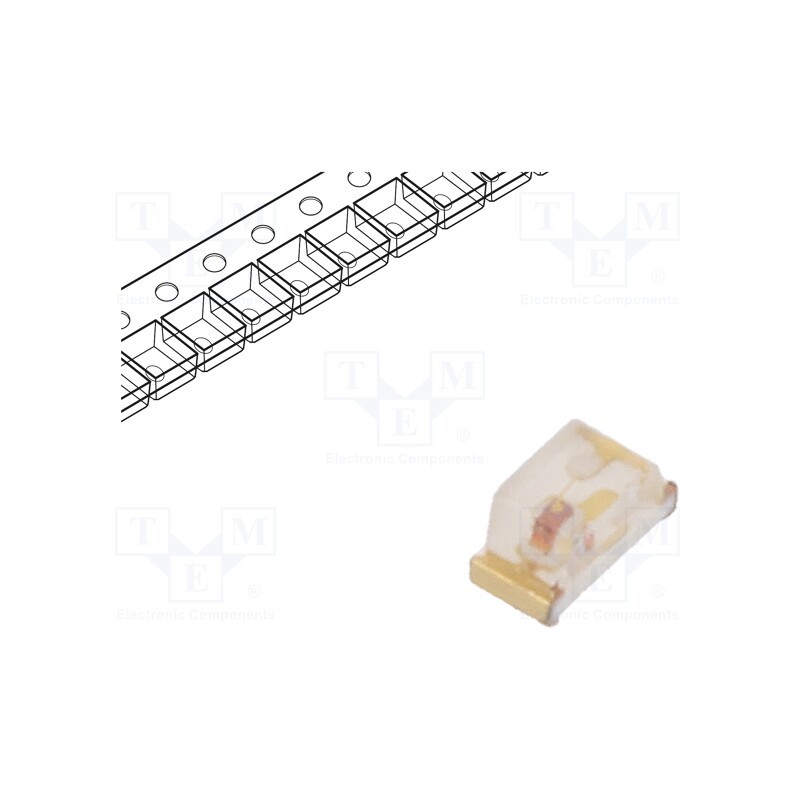 5 pcs x KINGBRIGHT ELECTRONIC - KPT-1608EC - LED, SMD, 0603, red, 8÷15mcd, 1.6x0.8x0.75mm, 150°, 2÷2.5V, 20mA