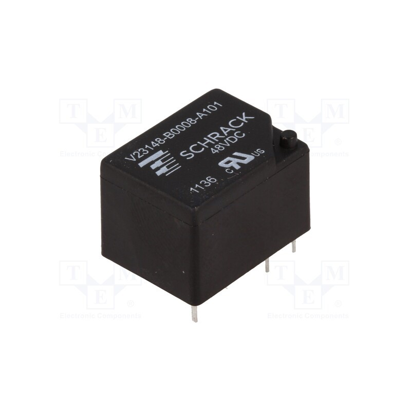 1 pcs x TE Connectivity - 1-1393204-3 - Relay: electromagnetic, SPDT, Ucoil: 48VDC, 7A, 7A/250VAC, 7A/24VDC
