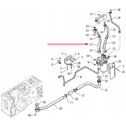 P5p54101136 rubber intake hose