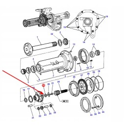 519955m1 hub reduction washer