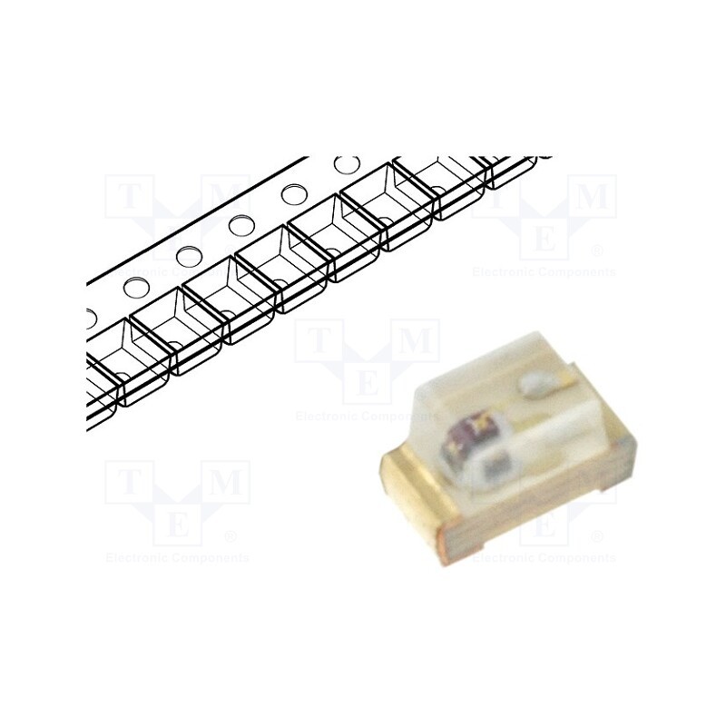 5 pcs x KINGBRIGHT ELECTRONIC - KP-1608SURCK - LED, SMD, 0603, red, 50÷150mcd, 1.6x0.8x1.1mm, 120°, 1.95÷2.5V, 20mA