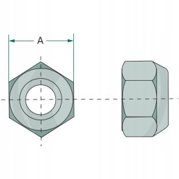 Nut 30mm 43018100 6f granite