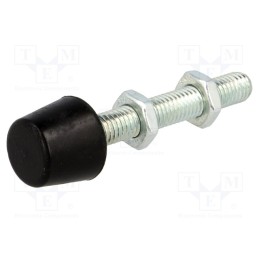 1 pcs x ELESA+GANTER - GN 708.1-M8-68-A-ST - Clamping bolt, Thread: M8, Base dia: 16mm, Kind of tip: flat