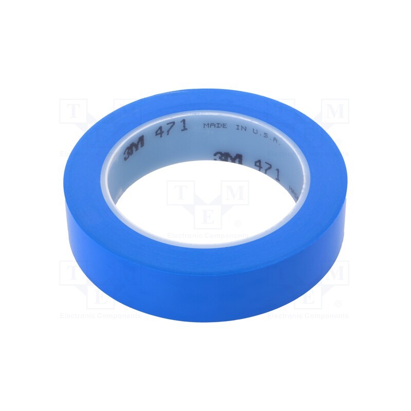 1 pcs x 3M - 471-25-33/BL - Tape: marking, blue, L: 33m, W: 25mm, Thk: 0.13mm, 2.5N/cm, 130%