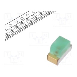5 pcs x KINGBRIGHT ELECTRONIC - KP-1608SGD - LED, SMD, 0603, green, 3÷8mcd, 1.6x0.8x1.1mm, 160°, 2.2÷2.5V, 20mA