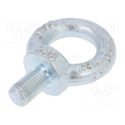 1 pcs x DROMET - SZU16 - Lifting eye bolt, M16x27, Head: eye, steel, zinc, DIN 580, 35mm