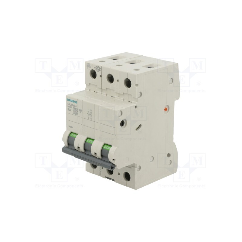 1 pcs x SIEMENS - 5SL6332-6 - Circuit breaker, 400VAC, Inom: 32A, Poles: 3, Charact: B, 6kA, IP20
