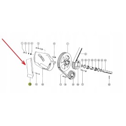 692882 0 metal cover of the chopper drive