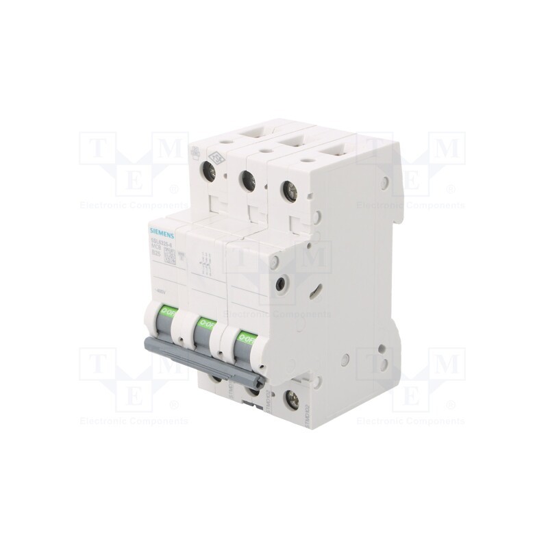 1 pcs x SIEMENS - 5SL6325-6 - Circuit breaker, 400VAC, Inom: 25A, Poles: 3, Charact: B, 6kA, IP20