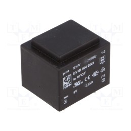 1 pcs x HAHN - BV EI 304 2041 - Transformer: encapsulated, 2.6VA, 230VAC, 9V, 289mA, PCB, BVEI