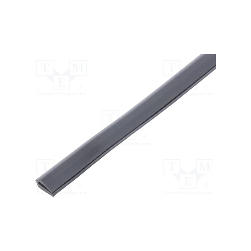 1 rol x KURANT - OKB-1 GRAY - Hole and edge shield, PVC, L: 10m, grey, H: 8mm, W: 4.5mm, -30÷70°C