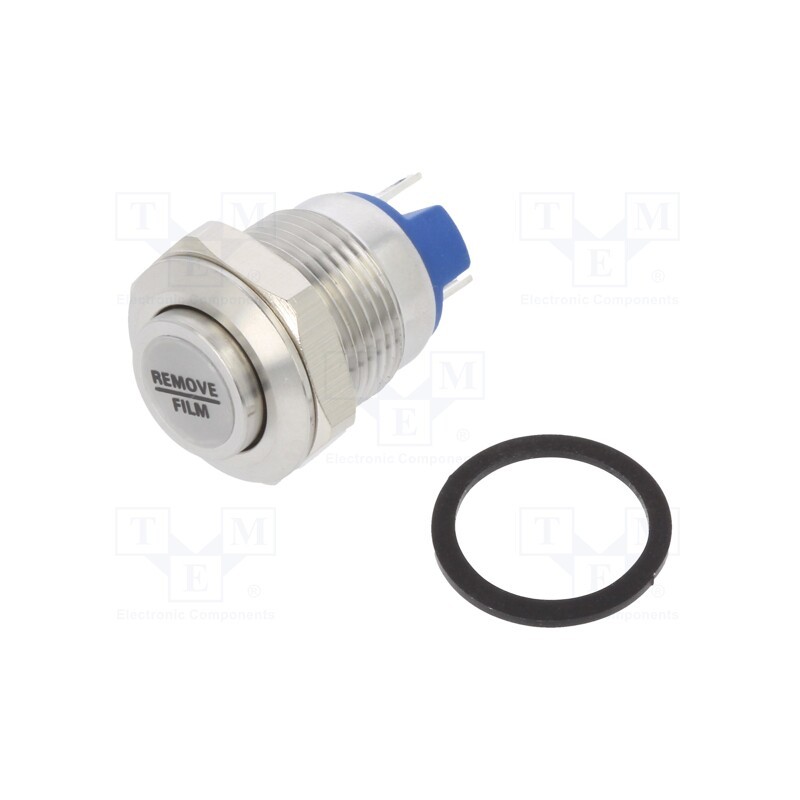 1 pcs x E-SWITCH - PV0H240SS - Switch: vandal resistant, Pos: 2, SPST-NO, 2A/36VDC, IP65, OFF-(ON)