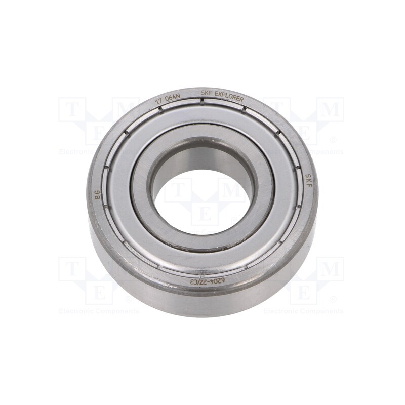 1 pcs x SKF - 6204-2Z/C3 SKF - Bearing: single row deep groove ball, Øint: 20mm, Øout: 47mm