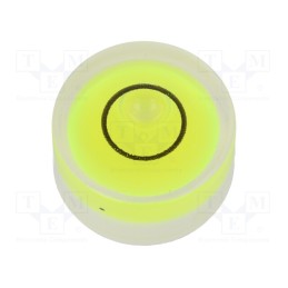 1 pcs x ELESA+GANTER - GN 2281-KT-14-G-40-1 - Spirit level, H: 8mm, Ømount.hole: 14mm, plastic, Body: white