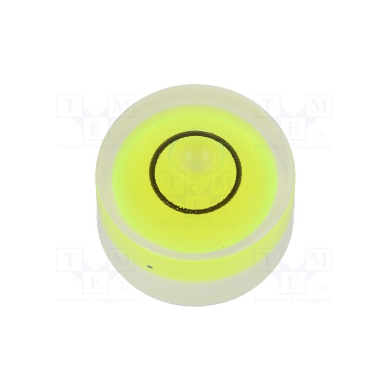 1 pcs x ELESA+GANTER - GN 2281-KT-14-G-40-1 - Spirit level, H: 8mm, Ømount.hole: 14mm, plastic, Body: white
