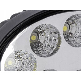 Oval work spotlight 8 LED 24W 12V 24V 2 pcs