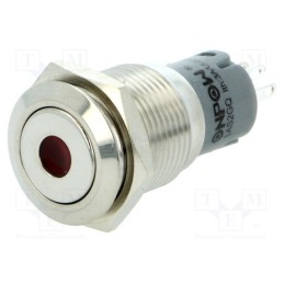 1 pcs x ONPOW - LAS2-GQF-11D/R24V/S-P - Switch: vandal resistant, Pos: 2, SPDT, 0.5A/220VAC, 1A/24VDC, IP65