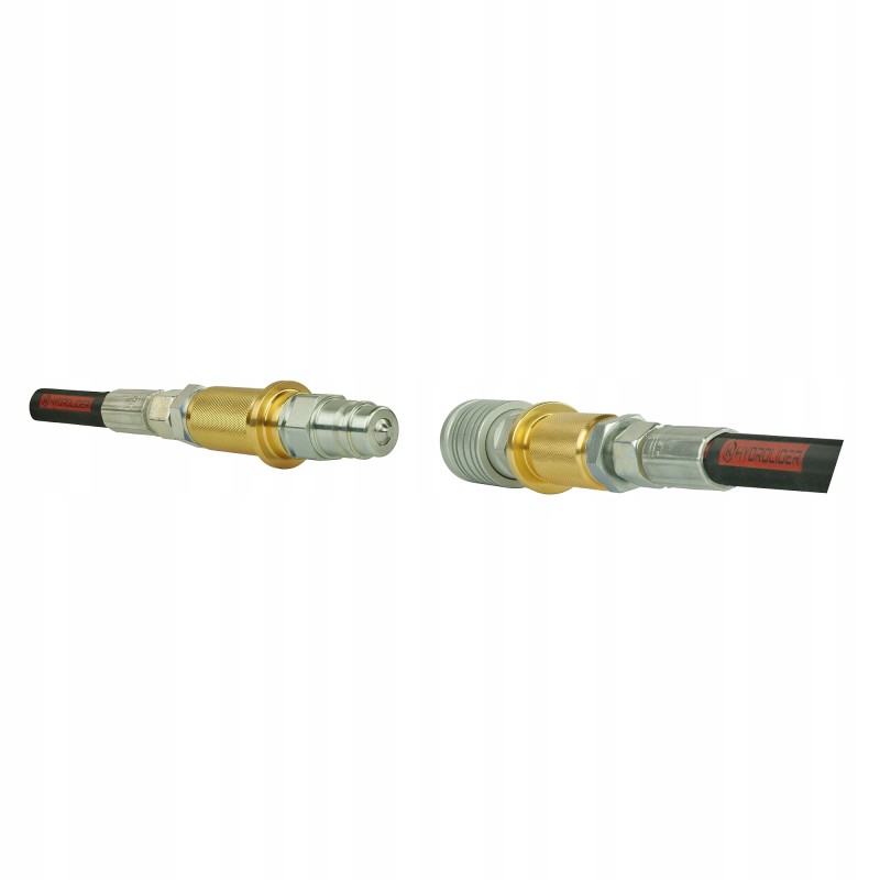 Euro quick connector, socket, M18 plug, yellow