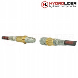 Euro quick connector, socket, M18 plug, yellow