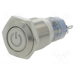 1 pcs x ONPOW - LAS2GQF-11DT/R/24V/S - Switch: vandal resistant, Pos: 2, SPDT, 0.5A/220VAC, 1A/24VDC, IP40
