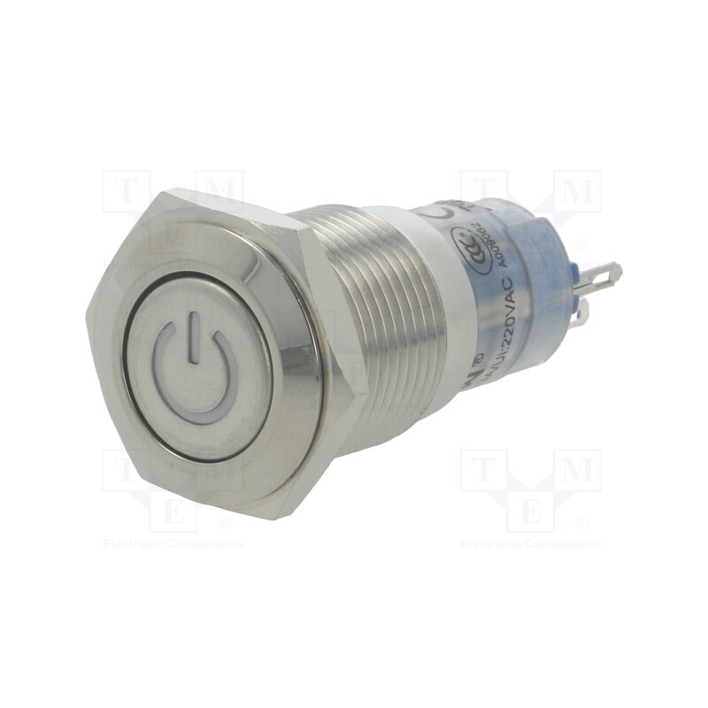 1 pcs x ONPOW - LAS2GQF-11DT/R/24V/S - Switch: vandal resistant, Pos: 2, SPDT, 0.5A/220VAC, 1A/24VDC, IP40