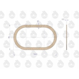 Set of engine gasket set 2022766u c 33