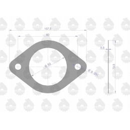 Set of engine gasket set 2022766u c 33