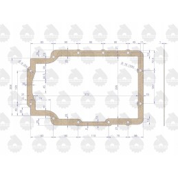 Set of engine gasket set 2022766u c 33