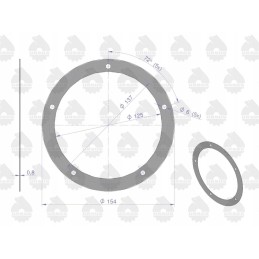 Set of engine gasket set 2022766u c 33