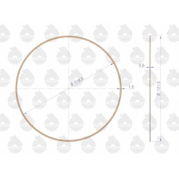 Set of engine gasket set 2022766u c 33