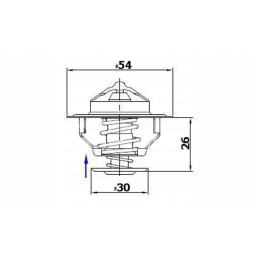 Deutz thermostat 0 007 1258 3 Polmo 0 007 1258 3 20