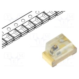 5 pcs x KINGBRIGHT ELECTRONIC - KP-1608SYCK - LED, SMD, 0603, yellow, 18÷120mcd, 1.6x0.8x1.1mm, 120°, 2÷2.5V, 20mA