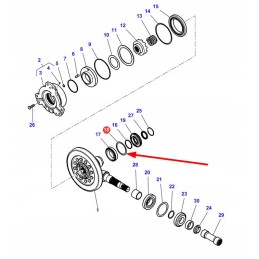 4300026m1 differential gear distance