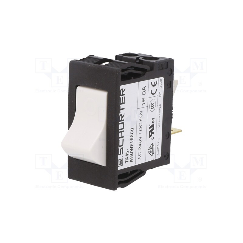 1 pcs x SCHURTER - 4430.096 - Circuit breaker, 16A, MCB