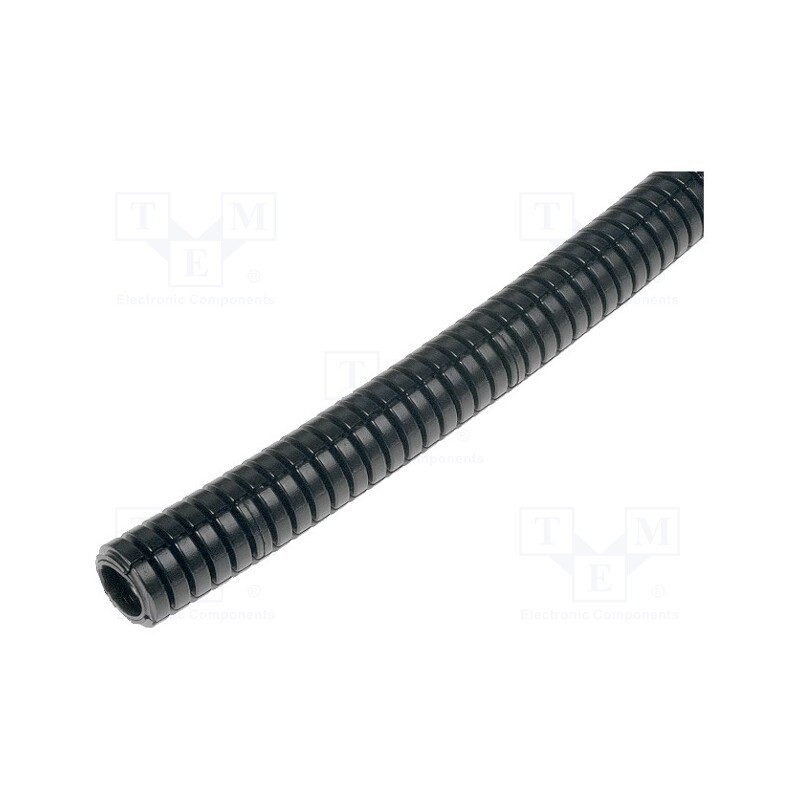 25 m x HELLERMANNTYTON - 166-11114 - Protective tube, Size: 54, polyamide 6, black, -40÷120°C, UL94V-2