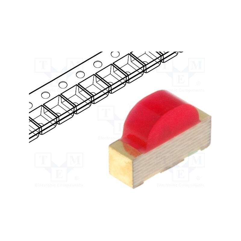 5 pcs x KINGBRIGHT ELECTRONIC - KPA-3010ID - LED, SMD, 1104, red, 5÷12.5mcd, 3x2x1mm, 120°, 2÷2.5V, 20mA, λd: 625nm