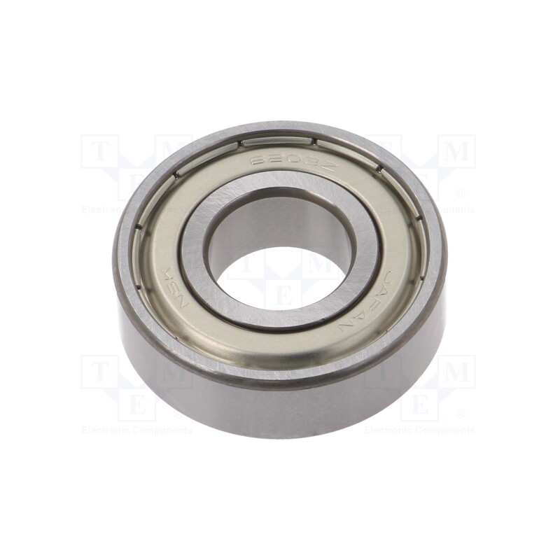 1 pcs x NSK - 6203 ZZ CM NSK - Bearing: ball, Øint: 17mm, Øout: 40mm, W: 12mm, bearing steel