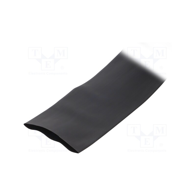 25 m x BM GROUP - GBS760BNE - Heat shrink sleeve, glueless, 2: 1, 76mm, polyolefine, reel