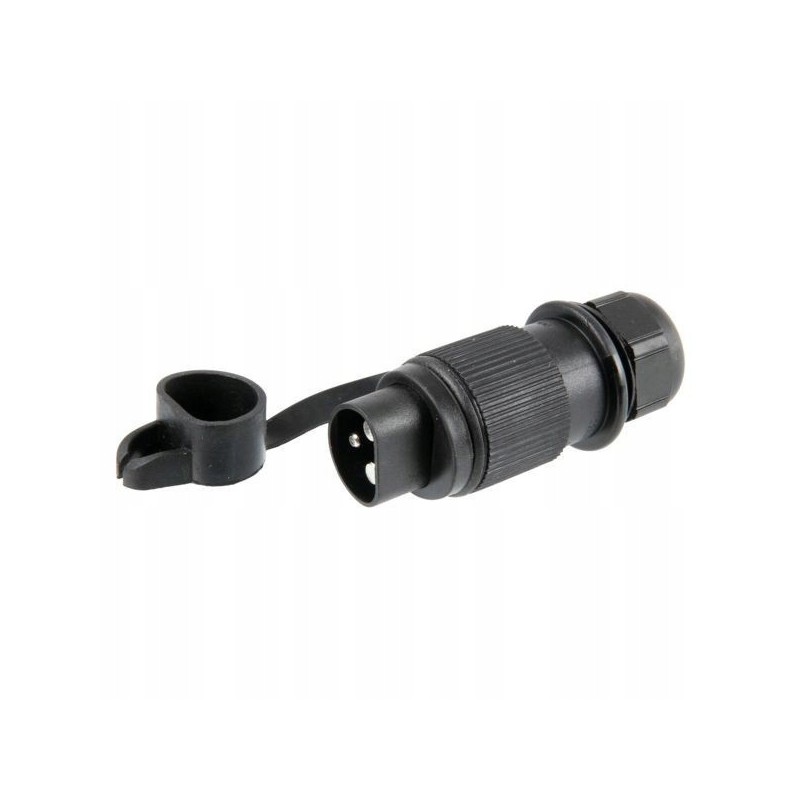 3-pole flat plug
