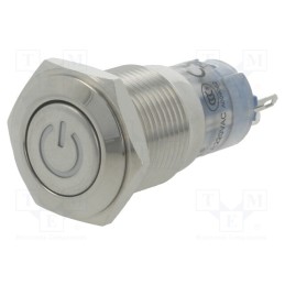 1 pcs x ONPOW - LAS2GQF-11DT/G/24V/S - Switch: vandal resistant, Pos: 2, SPDT, 0.5A/220VAC, 1A/24VDC, IP40